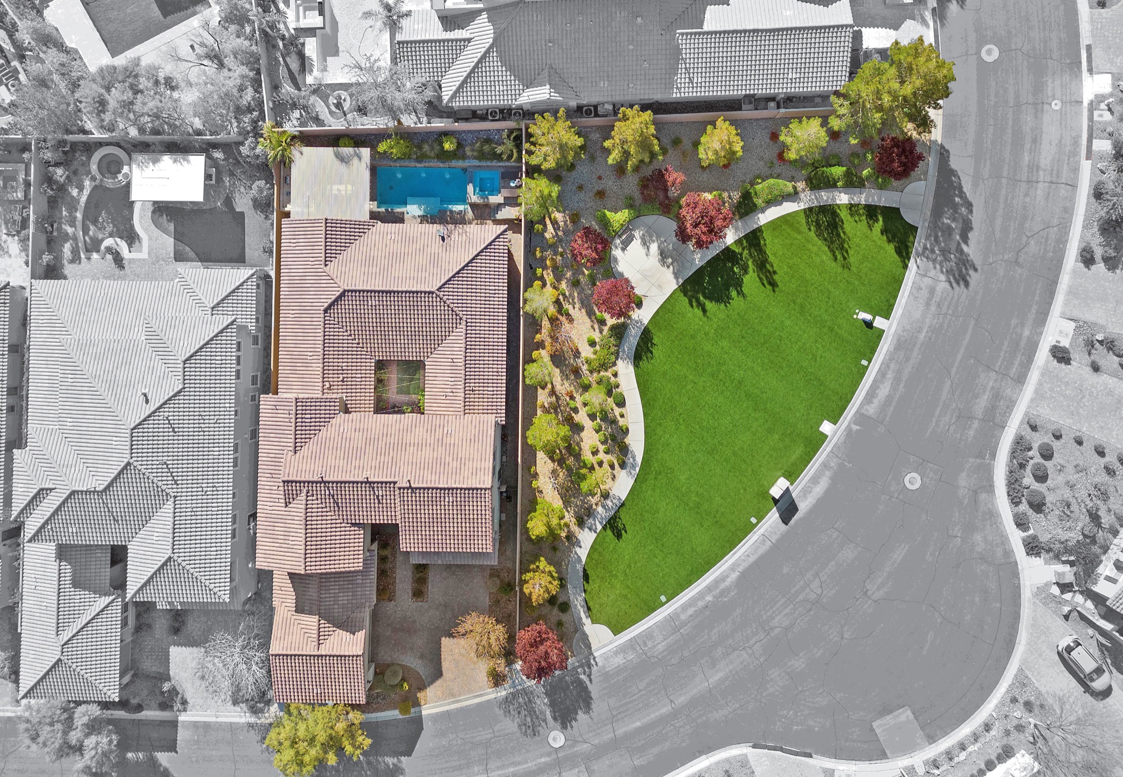Aerial view of the Southern Highlands setting